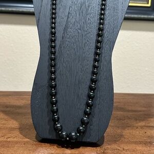 Classic Black Onyx Beaded Necklace